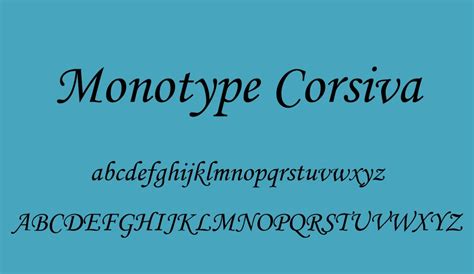 Monotype Corsiva Free Font