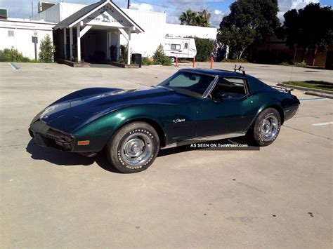 1976 Corvette Stingray T Top Dark Green With Buckskin