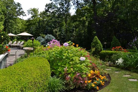 Vibrant Garden Backyard Traditional Landscape New York By