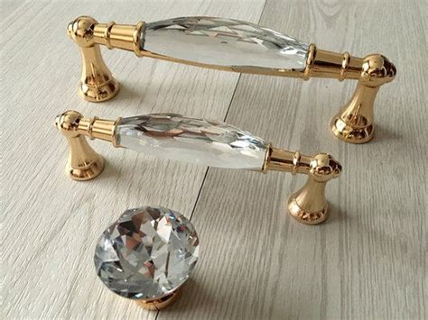 Evenly spaced drill holes create the bird's outline. 3.75 5 Gold Crystal Drawer Pulls Handle Pull