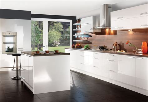 White High Gloss Kitchen Cabinets How To Furnish A Small Room