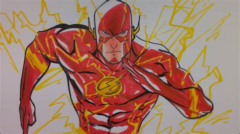 Prismacolor Speed Draw The Flash Youtube