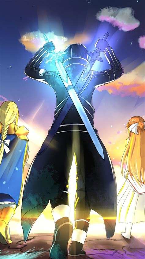 Hình Nền Anime Sword Art Online Alicization Kirito Sword Art Online