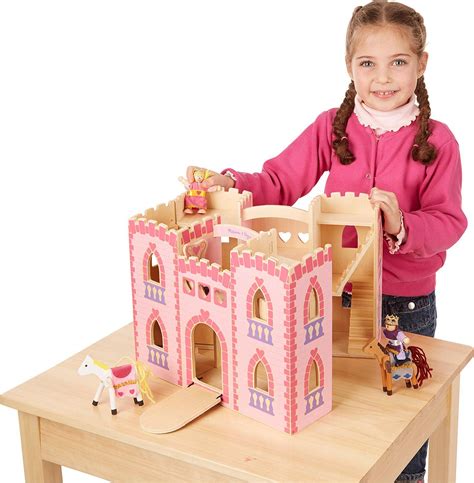 Melissa And Doug Fold And Go Princess Castle 000772037082 9 Wooden Play