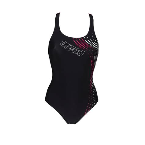 Arena Vibrancy Swim Pro Back Badpak Zwart And Roze