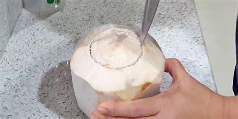 How To Open A Pre Cut Coconut The Easy Way The Rojak Pot