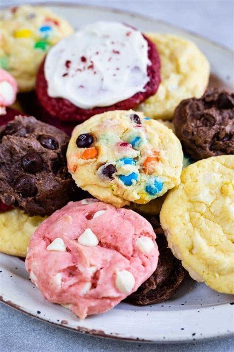 Easiest Cake Mix Cookies 3 Ingredients Crazy For Crust