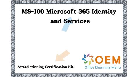 Microsoft Ms 100 Microsoft 365 Identity And Services Training Youtube