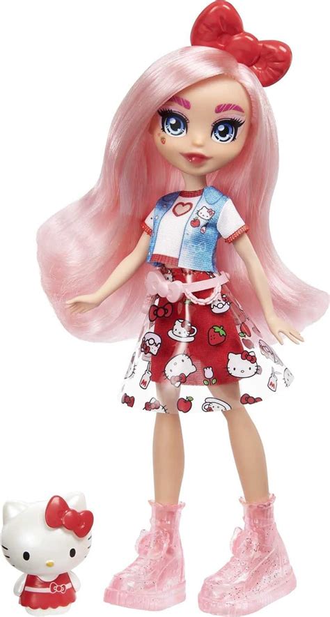 sanrio hello kitty figure and Éclair doll ~10 in wearing fashions and accessories