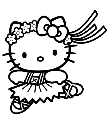 Dibujo De Hello Kitty Para Colorear Dibujos Infantiles De Hello Kitty