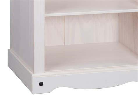 Solid Wood Bookcase 5 Shelves Arctic White 924w Bookcases And Shelving