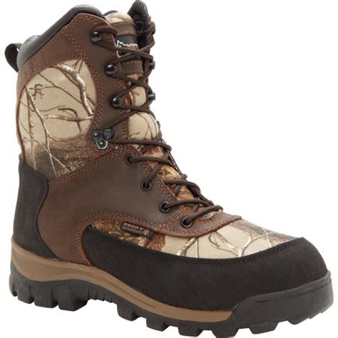 Rocky Mens Boots Core Waterproof Insulated Outdoor Boot Brown
