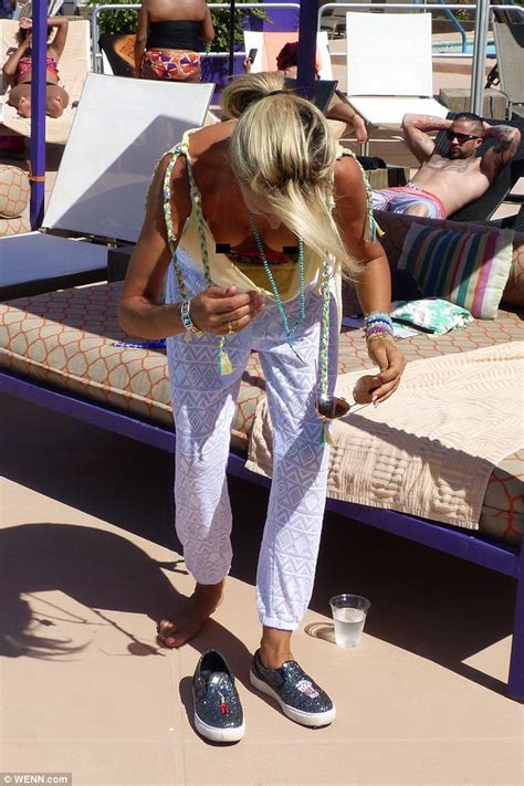 Victoria Hervey Flashes Nipples During Palm Springs Break