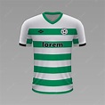 Camiseta de fútbol realista celtic, plantilla de camiseta para kit de ...