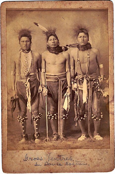Group Of Gros Ventre Dancers American Indian History Native