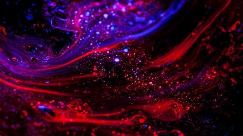 Hd Wallpaper Psychedelic Colorful Red Purple Abstract Close Up