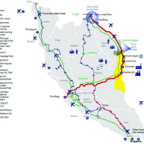 Malaysia Railway Map