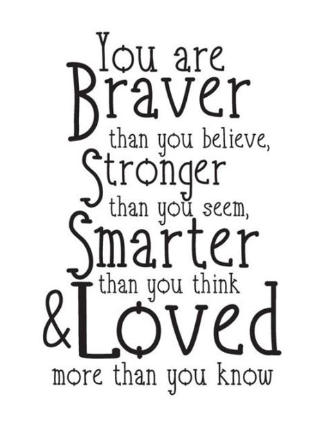 We did not find results for: You are braver than you believe Stronger then you seem ...