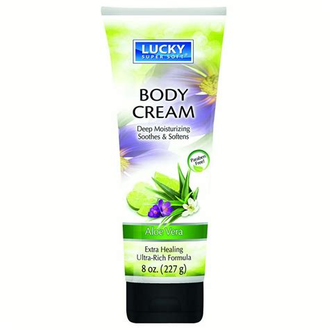 Lucky Super Soft Body Creams Aloe Vera 8 Oz