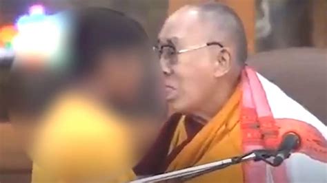 Dalai Lama Kissing Video After Facing Backlash Dalai Lama Issues An