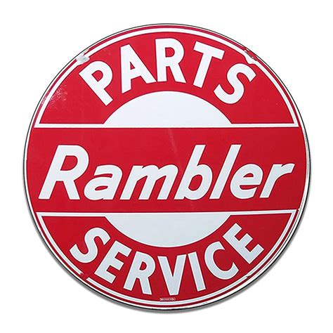 Buy Rambler Parts Service Motor Oil Emblem Seal Vintage Signs