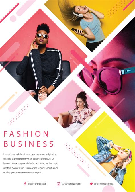 fashion business flyer advert design newsletter design layout flyer design inspiration