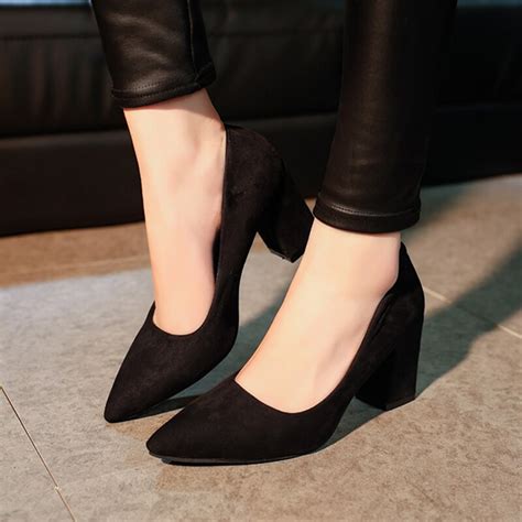 Buy Red Sexy High Heels Party Pumps Women Shoes High Heel Square Heel Shoes