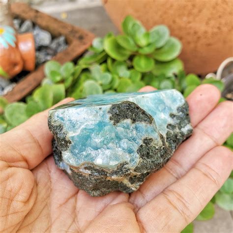 180g Top Larimar Stone Raw Larimar Rough Larimar Raw Etsy