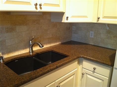 Stacked stone backsplashes have a character and beauty that are lacking in other materials. Granite Countertop and Natural stone backsplash ...