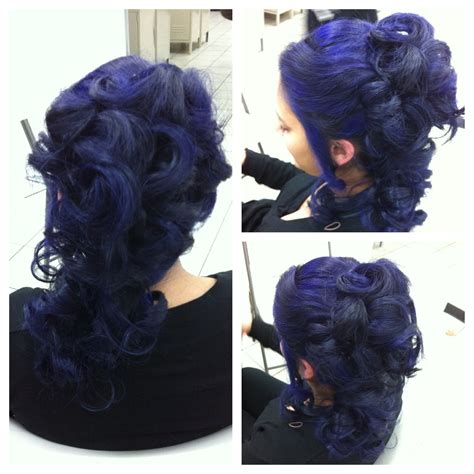 Blue Hair Updo Long Hair Styles Hair Styles Blue Hair