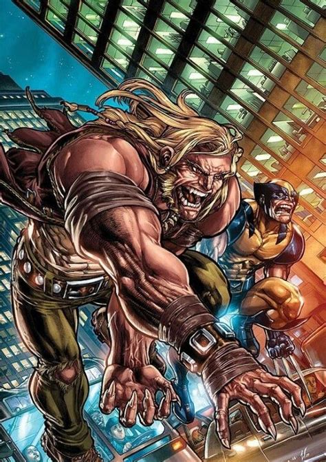 Sabertooth And Wolverine With Images Sabretooth Marvel Comics Wolverine