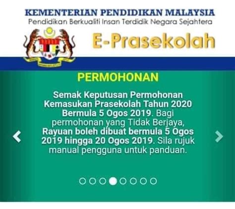 Log into eoperasi moe gov my in a single click. Keputusan Permohonan Kemasukan ke Prasekolah 2020 Kini ...