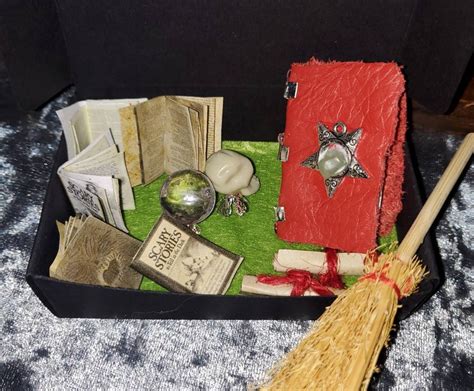 Miniature Witches Cabinet Filled With An Array Of Handmade Items Spell