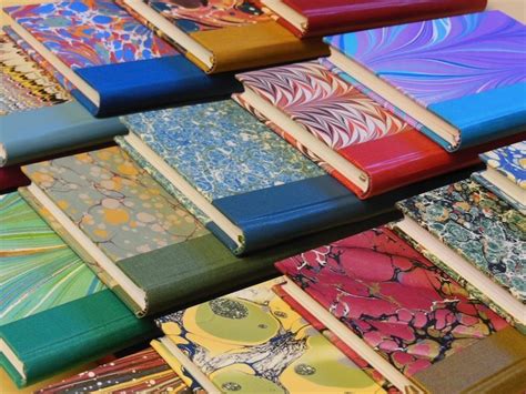 Books With Paper Marbled Covers Handmade Sketchbook Handmade Journals