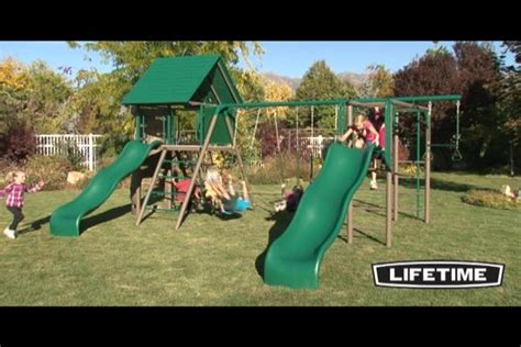 Lifetime Double Slide Deluxe Playset Welcome To Costco Wholesale