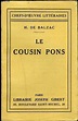 LE COUSIN PONS. par HONORE DE BALZAC: bon Couverture souple (1945) | Le ...