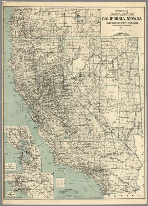Map Of California Nevada And Southern Oregon David