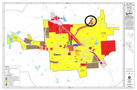 Current Display Zoning Map Non Interactive City Of Rusk Tx