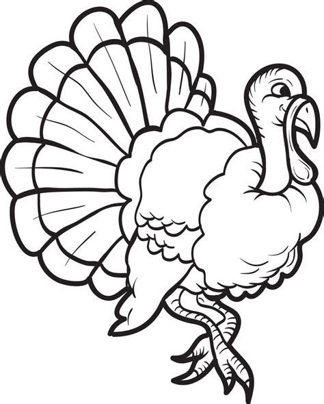 Turkey Printable Coloring Pages