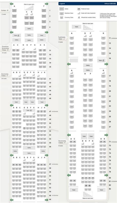 Singapore Airlines New Business Class A380 Seat Map Elcho Table