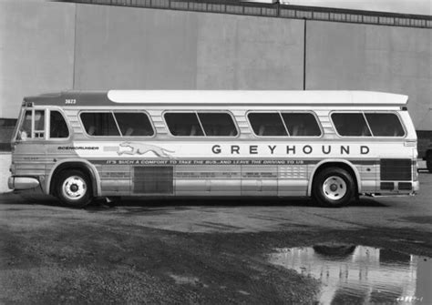 Art Print Poster Canvas Side View Of Greyhound Bus Ebay