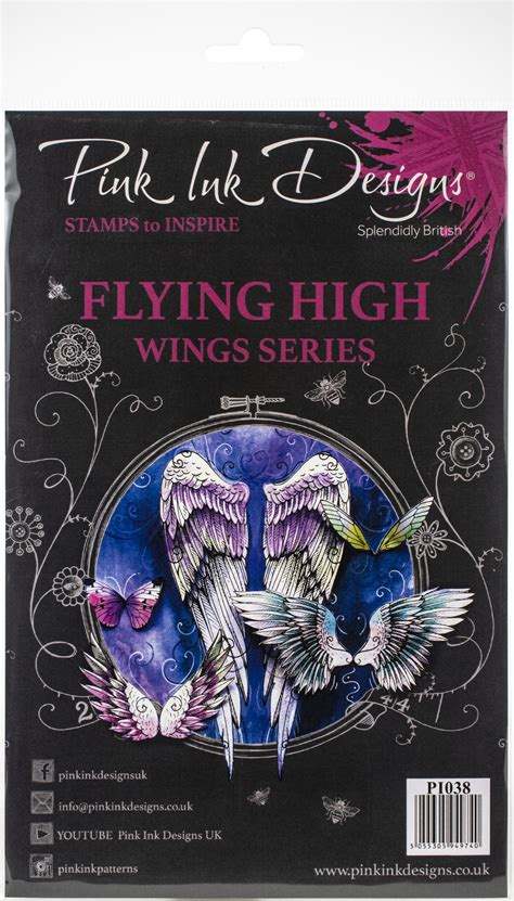 Creative Expressions Pink Ink Designs A5 Clear Stamp Set Flying High Ebay