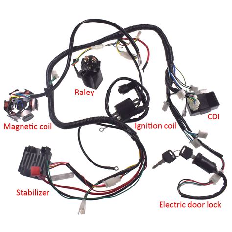 50cc 70cc 90cc 110cc universal wire harness wiring assembly for chinese atv quad icebear hawk kazuma bmx panther coolster hawk. 34 Chinese Atv Wiring Diagram 50cc - Wiring Diagram Database