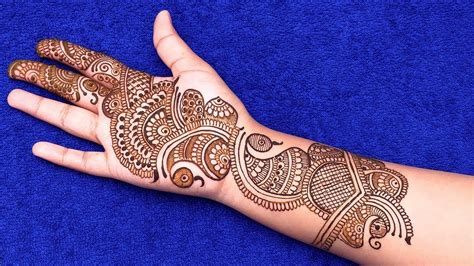 Today we will talk about back hand mehandi designs. Easy Mehndi Designs For Beginners Step By Step For Front ...