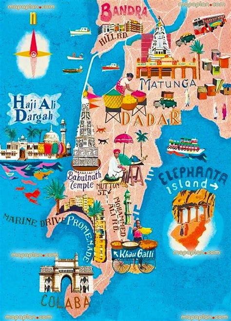 Pin On Mumbai Top Tourist Attractions Map Downloadable Tourist Guide