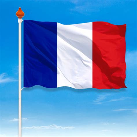 Het doel van de vakantie is voor iedereen. Vlag Frankrijk