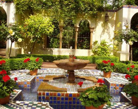 The landscaping style around your fountain should remain consistent with the fountain style. New home designs latest.: Home gardens fountain designs ideas.