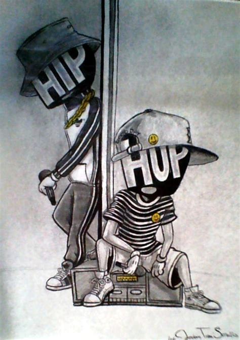 Hip Hop Original Drawing By Kingvintage On Deviantart