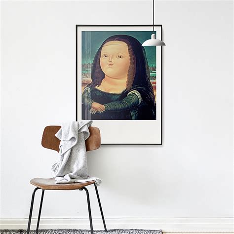 Fernando Botero Mona Lisa Foto Descargar  Etsy México