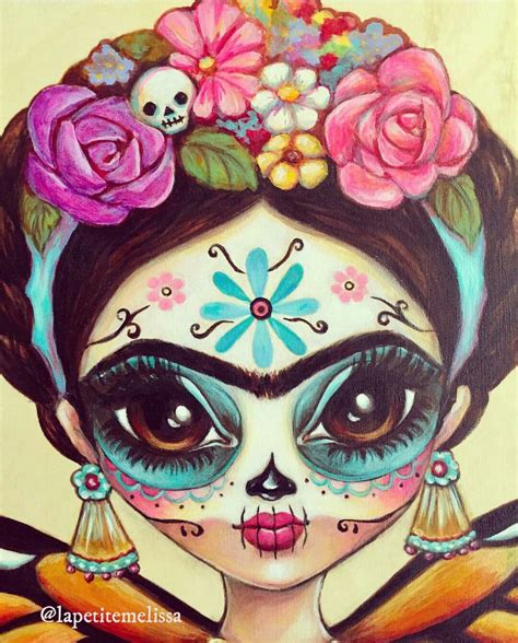 Dibujo Catrina Frida Kahlo